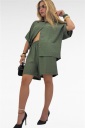 completo camicia e shorts tonfano